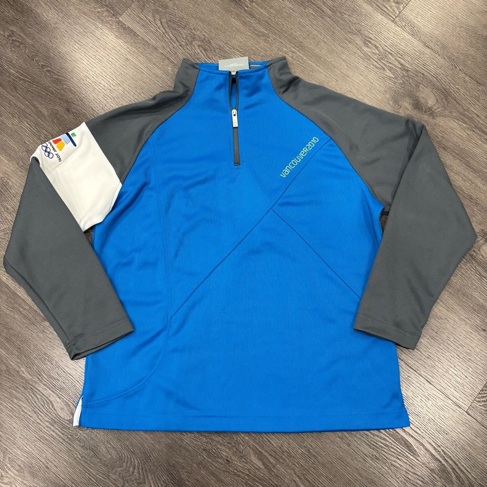 RARE Vancouver 2010 Winter Olympics Official Jacket, Women’s XL, Blue and Grey
